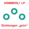Gasket: "compressed air cartridge" for HÄMMERLI air pistols, 3 pieces - GREEN