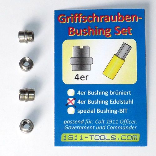 Griff-Schrauben-Bushing, Edelstahl, 4er Pack