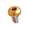 Screws for grips, hex, TIN coated (gold color), 4 pieces