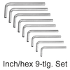 Allen "HEX" key set inch / inch  for all US screw!