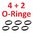 O-Ringe für Griffschrauben -> verhindert ein Lösen der Griffschalen