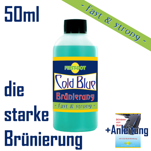 Blue finish: Cold Blue blueing FAST & STRONG for steel 50ml