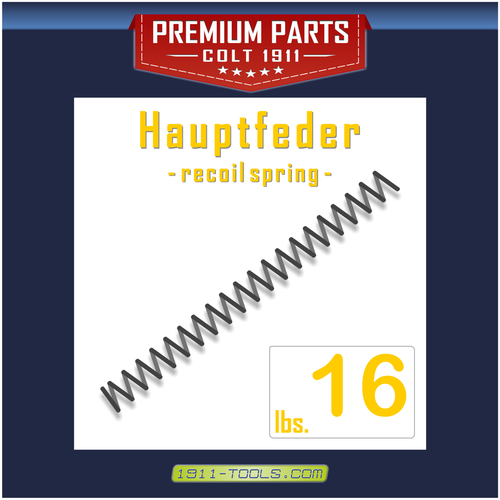Hauptfeder (recoil spring) 16 lbs., Government Std. - COLT PREMIUM PARTS -