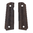 High-quality Grips made of rosewood, dark