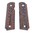 High-quality Grips made of CNC machined structural laminate - black/brown -