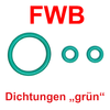 Dichtungssatz: "Pressluft Fülladapter" für alle FWB Luftgewehre/-pistolen - GRÜN